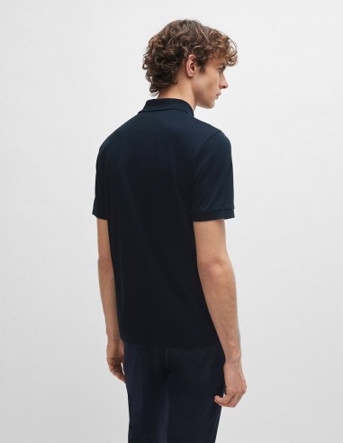 SLIM FIT POLO SHIRT WITH ZIP PLACKET