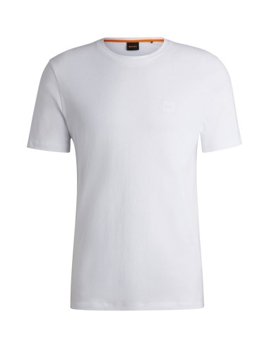 COTTON T-SHIRT WITH LOGO PATCH
