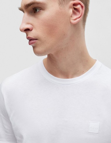 COTTON T-SHIRT WITH LOGO PATCH