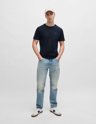 COTTON T-SHIRT WITH LOGO PATCH
