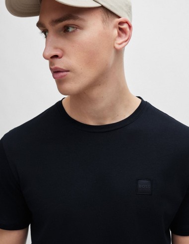 COTTON T-SHIRT WITH LOGO PATCH