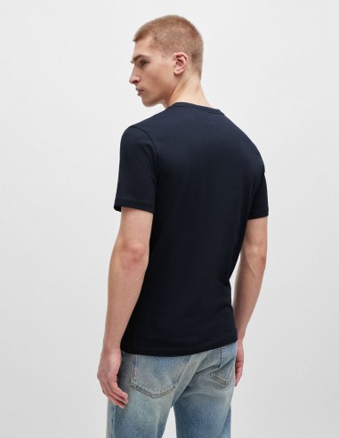 COTTON T-SHIRT WITH LOGO PATCH
