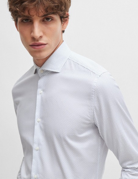 ΠΟΥΚΑΜΙΣΟ ΜΕ ΣΧΕΔΙΟ SLIM FIT