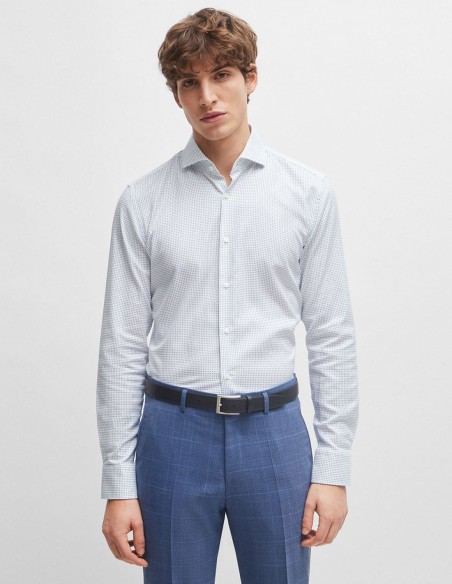 ΠΟΥΚΑΜΙΣΟ ΜΕ ΣΧΕΔΙΟ SLIM FIT