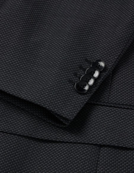 REGULAR FIT SUIT IN MICRO-PATTERNED WOOL