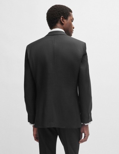 REGULAR FIT SUIT IN MICRO-PATTERNED WOOL