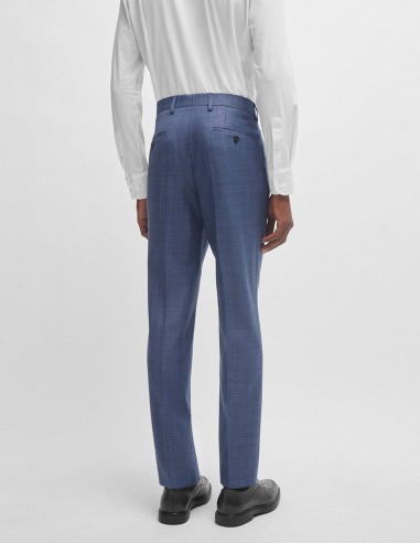 SLIM FIT SUIT IN CHECKED VIRGIN-WOOL...