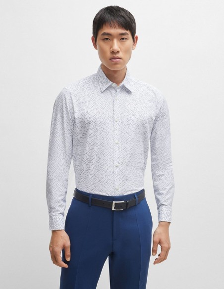 REGULAR FIT SHIRT IN PRINTED OXFORD COTTON