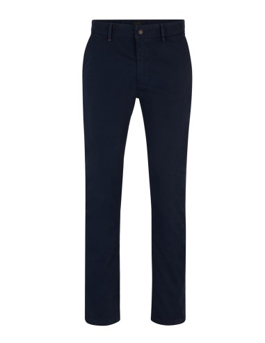 SLIM FIT CHINOS IN STRETCH-COTTON SATIN