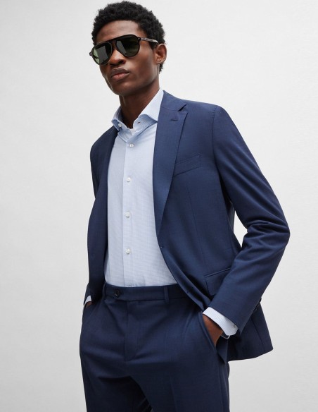 REGULAR FIT SHIRT IN STRUCTURED MATERIAL