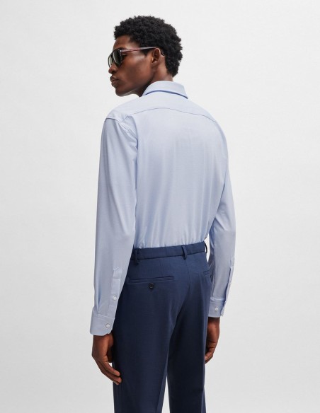REGULAR FIT SHIRT IN STRUCTURED MATERIAL
