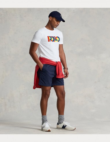T-SHIRT SLIM FIT ΜΕ ΠΟΛΥΧΡΩΜΟ LOGO