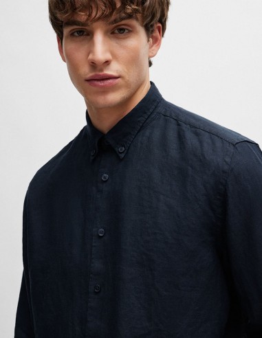 REGULAR FIT LINEN SHIRT