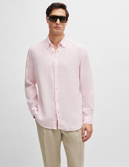 REGULAR FIT LINEN SHIRT