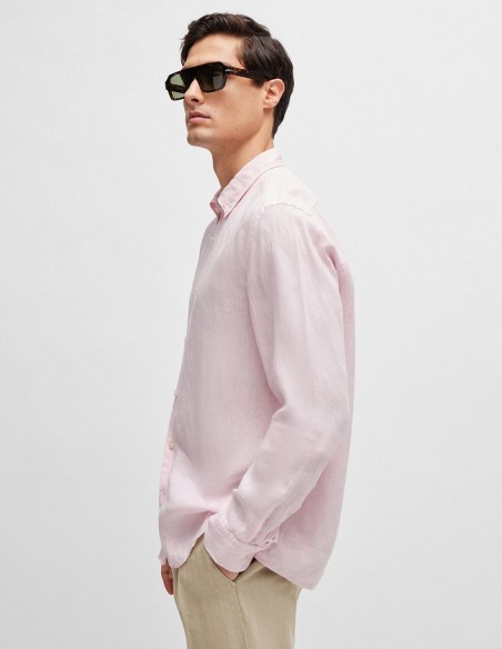 REGULAR FIT LINEN SHIRT
