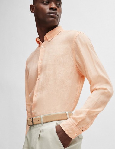 REGULAR FIT LINEN SHIRT