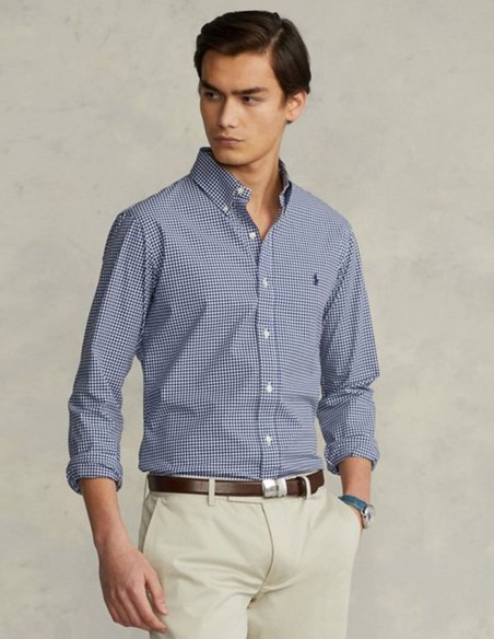 ΠΟΥΚΑΜΙΣΟ ΚΑΡΟ CUSTOM FIT GINGHAM STRETCH