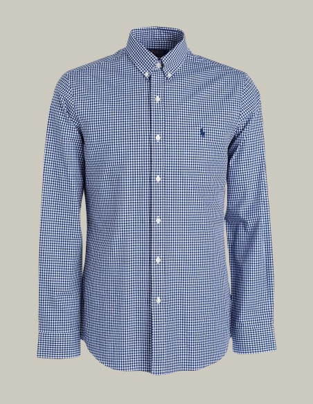 CUSTOM FIT GINGHAM STRETCH SHIRT