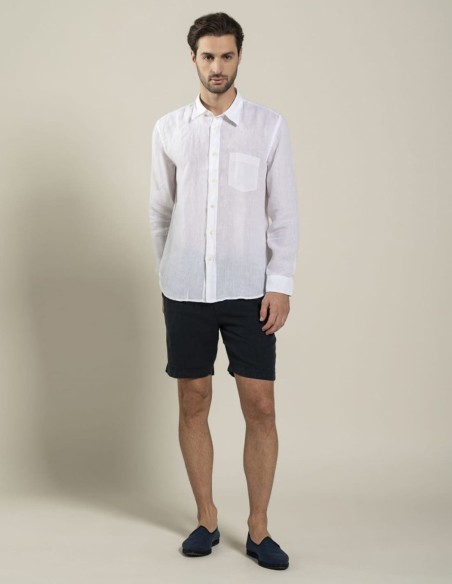 REGULAR FIT LINEN SHIRT