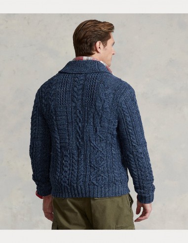 ARAN-KNIT FLAG JUMPER