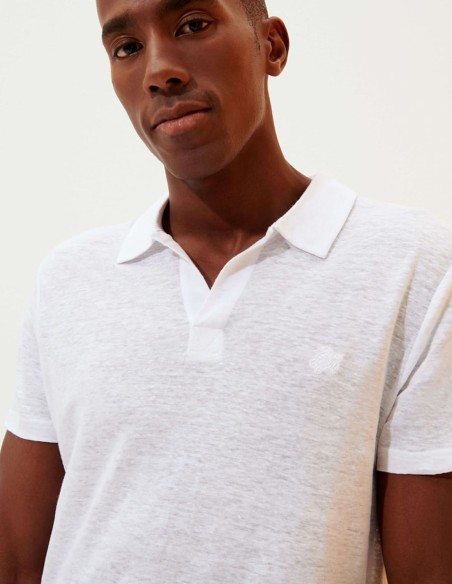 LINEN POLO SHIRT