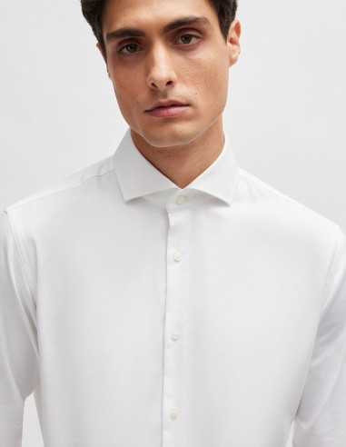 CASUAL FIT COTTON LINEN SHIRT