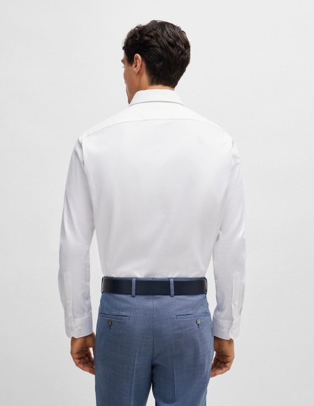 CASUAL FIT COTTON LINEN SHIRT