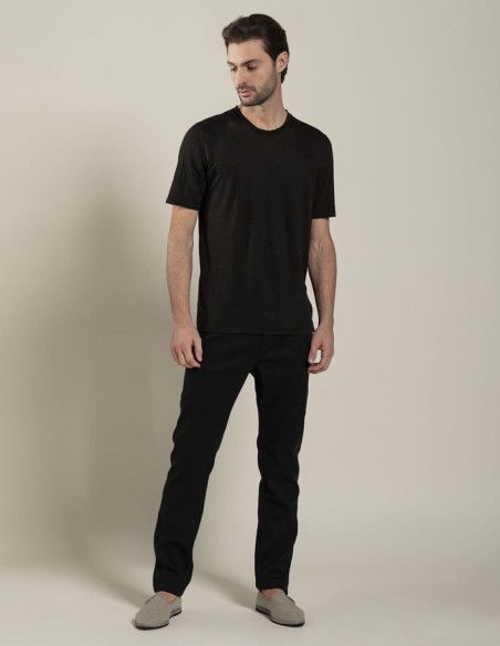 CREW NECK LINEN T-SHIRT