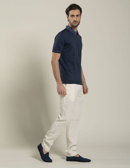 LINEN POLO SHIRT