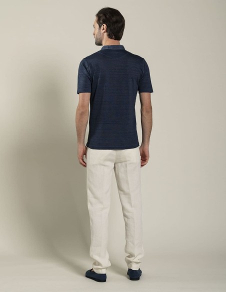 LINEN POLO SHIRT