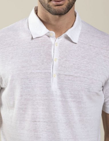 LINEN POLO SHIRT