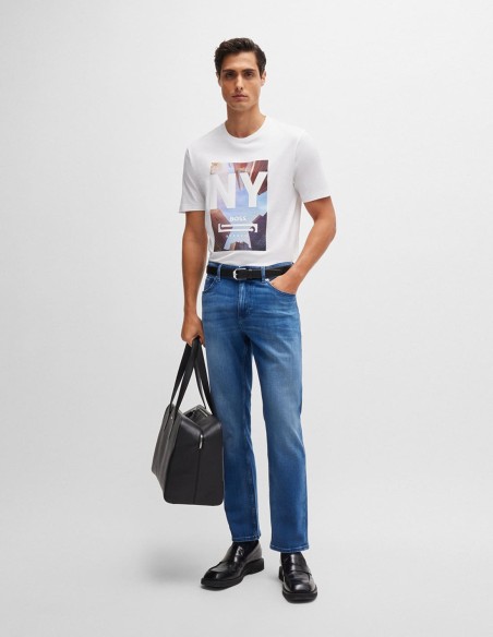 T-SHIRT WITH MIXED-MEDIA ARTWORK