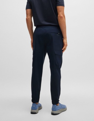 TAPERED-FIT TROUSERS IN EASY IRON...