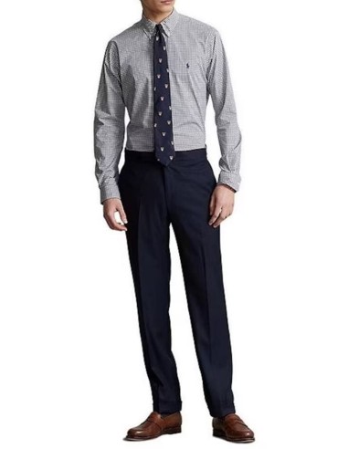 SLIM FIT CHECKED STRETCH POPLIN SHIRT