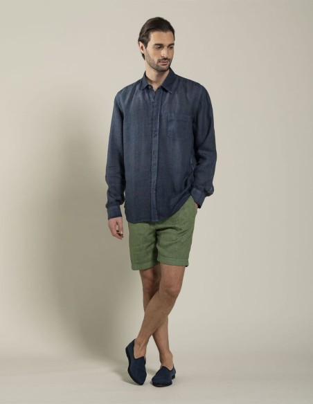REGULAR FIT LINEN SHIRT