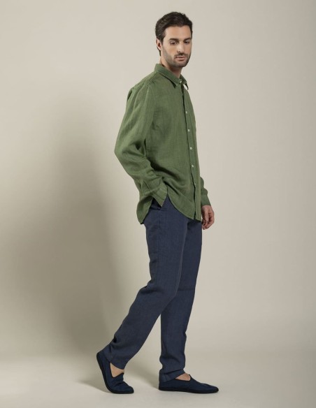 REGULAR FIT LINEN SHIRT