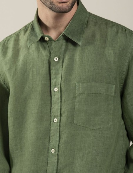REGULAR FIT LINEN SHIRT