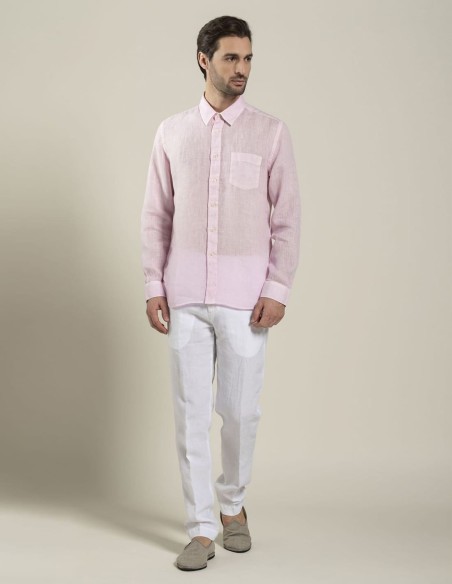 REGULAR FIT LINEN SHIRT