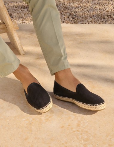 HAMPTONS SUEDE FLAT ESPADRILLES