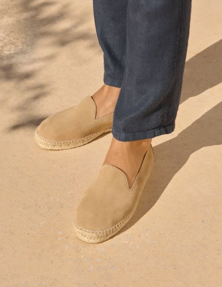 HAMPTONS SUEDE FLAT ESPADRILLES