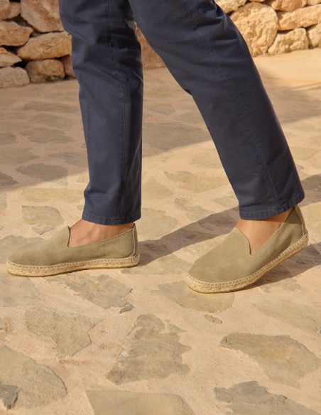 HAMPTONS SUEDE FLAT ESPADRILLES