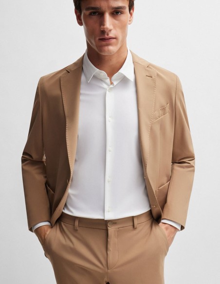 SLIM FIT SHIRT IN PERFORMANCE STRETCH JERSEY