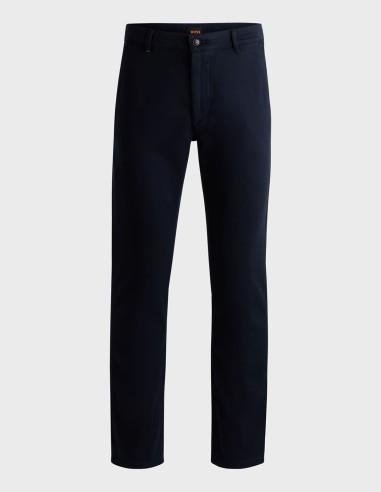 SLIM FIT TROUSERS IN COTTON TWILL