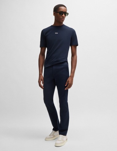 SLIM FIT TROUSERS IN COTTON TWILL