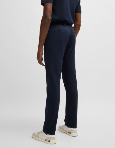 SLIM FIT TROUSERS IN COTTON TWILL