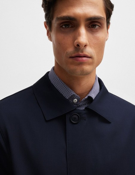 WATERPROOF COAT BLENDED WITH WOOL