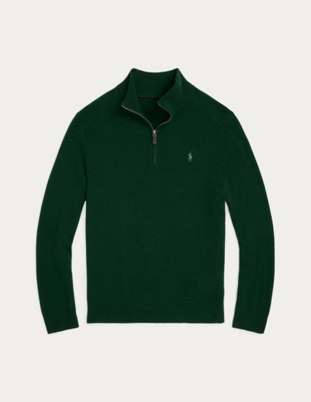 WOOL QUARTER-ZIP SWEATER