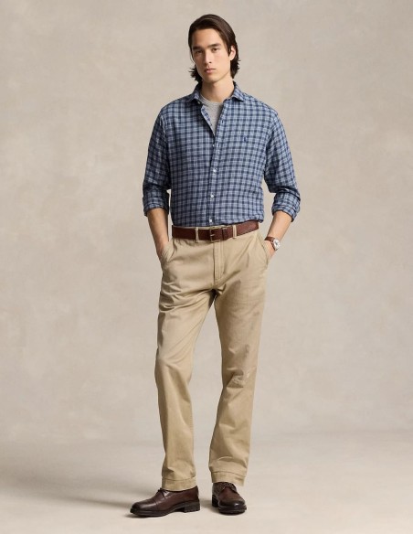 CUSTOM FIT PLAID TWILL SHIRT