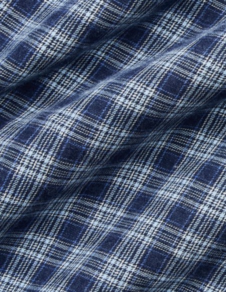 CUSTOM FIT PLAID TWILL SHIRT