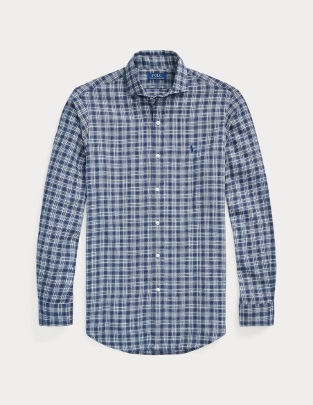CUSTOM FIT PLAID TWILL SHIRT